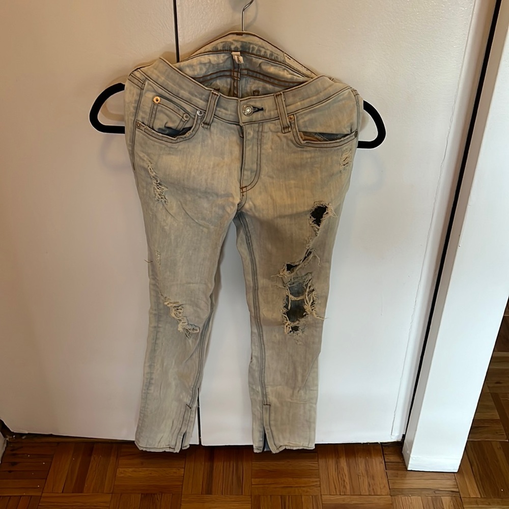 Distressed, ripped Rag & Bone jeans